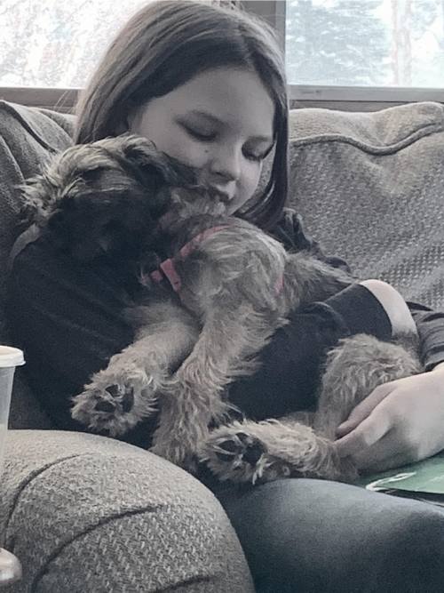 Emmalyn with her dog Sadie